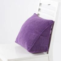 Cojín de Soporte de Posición Triangular en Corduroy de Color Caramelo para Oficina Hogar Sofá Decoración Suave para Lectura - details 3