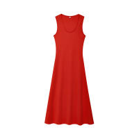 Ropa de mujer europea y americana popular U-cuello sin mangas vestido largo vestido fiesta - details 6