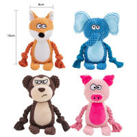 Juguete interactivo de peluche para perros pequeños, relleno, indestructible, resistente a mordeduras, sonido, cachorro, sonajero para perros chirriantes, suministros de juguetes para mascotas - details 2