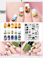 Plantillas de Arte de Uñas KADS para Salones de Belleza Herramientas de Manicura con Diseños de Flores Hojas Oceanos Animales - details 22