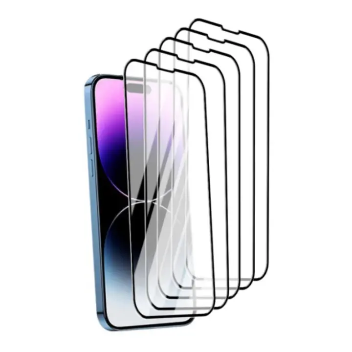Protector de pantalla de vidrio templado para iPhone, Protector de pantalla antiexplosión para iPhone 14, 13, 12, 11 Pro Max, 7, 8 Plus, X, XR, XS Max - 1