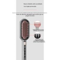 2025 nuevo anión peine alisador de pelo termostato casero cuidado del cabello pantalla táctil inteligente peine del pelo versión más amplia de la plancha de pelo - details 6