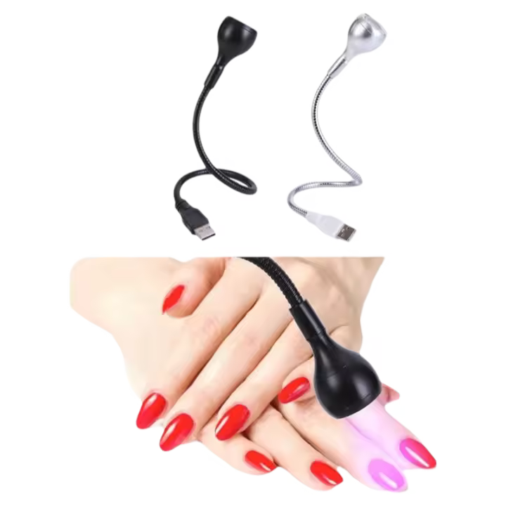 Lámpara de escritorio para esmalte de Gel, luz LED UV plegable, secado rápido, secador de manicura, 1 unidad - 1