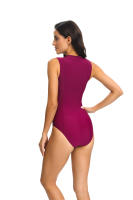 Traje de Baño de Una Pieza Negro Elegante para Mujer en Verano Traje de Baño Deportivo con Garantía de Retorno - details 18