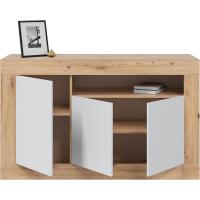 Buffet de Salón Aparador de 3 Puertas Estilo Baltik Acabado en Blanco Artik y Blanco Viejo - details 11