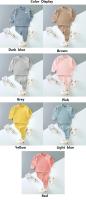 Pijamas a rayas para niños, ropa de dormir de algodón con mangas, conjunto de pantalones largos, otoño e invierno - details 2