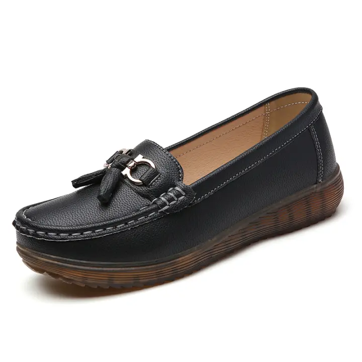 Mocasines de moda para mujer, zapatos náuticos de moda sin cordones, cómodos e informales, planos clásicos - 1