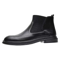 Botas Chelsea de cuero de ante premium para hombre, tobillo de moda de diseñador italiano, 2021 - details 11