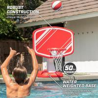 Juego de baloncesto para piscina, incluye aro de baloncesto acuático junto a la piscina, 2 pelotas y bomba: elige tu estilo - details 3