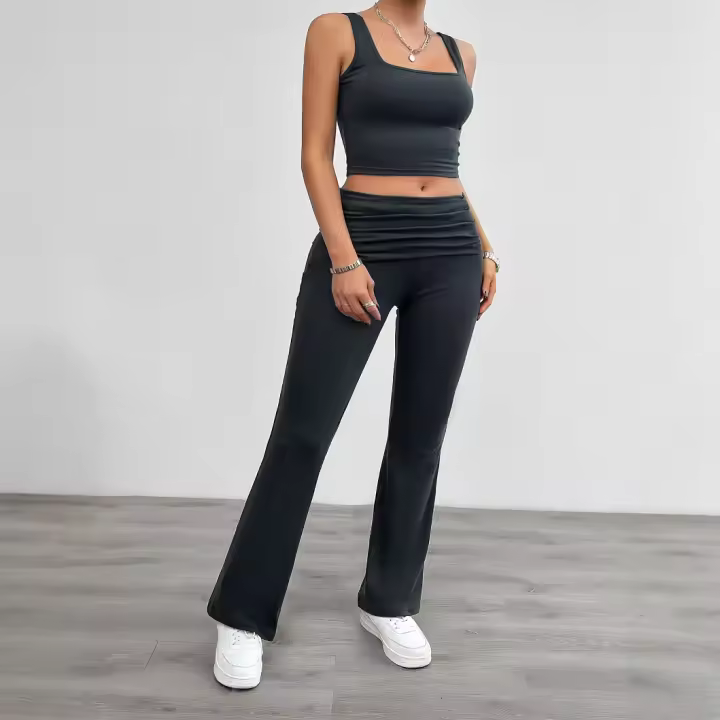 Conjunto de Yoga de Primavera-Verano 2025 Moda Deportiva para Mujeres Viste Fitness con Estilo. - 1
