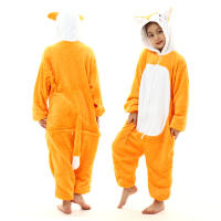 Pijama de dinosaurio Kigurumi para bebé y niño, ropa de franela con dibujos de animales rojos, unicornio, Invierno - details 13