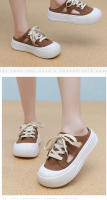 Zapatos de las mujeres 2025 verano nuevo transpirable casual tela zapatos de las mujeres de suela suave de moda versátil de las mujeres de la mitad de arrastre resistente al desgaste zapatos individuales - details 18