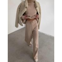 Traje informal de punto con cordones para mujer, traje de dos piezas, moda de otoño e invierno, nuevo - details 5
