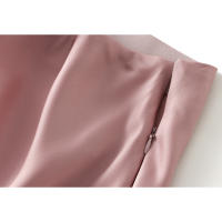 Faldas de satén para mujer, Falda Midi informal de seda, faldas largas de cintura alta - details 13