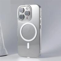 Para Magsafe funda de teléfono transparente para iPhone 16 15 14 13 Pro Max Plus 16e transparente magnético inalámbrico antiarañazos cubierta de PC - details 6