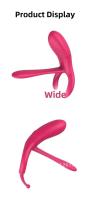 Empaque privado Sexy Control remoto inalámbrico Anillo de masturbación con bloqueo de vibración potente de silicona para hombres Juguete sexual para adultos - details 8