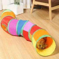 Túnel plegable para gatos, artículos para mascotas, túnel de juego, cubo de perforación transpirable, papel resistente para uso en interiores - details 3