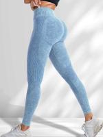 Body sin costuras para gimnasio para mujer, pantalones de yoga de secado rápido para realzar la cadera, monos deportivos con texto para correr y mujer - details 25