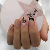 Uñas postizas cuadradas cortas con pegamento, uñas postizas con purpurina francesa, juego de uñas de diseño de Ballet, 24 piezas - details 6
