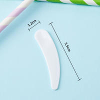 10 unids/set Mini espátula cosmética desechable cuchara curva maquillaje máscara crema cuchara maquillaje cara herramienta de belleza Kits maquillaje - details 3