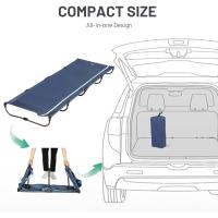 Cama Plegable Compacta Acampada Cama de Camping Jardin Portátil Ultraligera Fuerte Resistente, Capacidad de 120kg - details 2