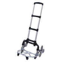 Escalador de escaleras para camión, carro plegable negro, altura ajustable con cuerda elástica y 10 ruedas, bolsa impermeable extraíble - details 1