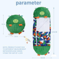 Saco de dormir de dibujos animados para niños, almohada de muñeca de felpa, saco de dormir de animales para niños y niñas, regalo de cumpleaños y Navidad - details 4