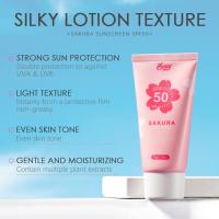 Crema Protector Solar Sakura Bloqueo Solar Facial SPF50 Hidratante y Blanqueador Gel Brillante - details 3