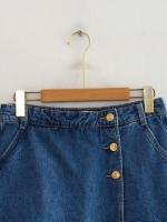 Nuevos Pantalones Cortos Vaqueros de Verano para Mujer Falda con Doble Botonadura, Pantalones Transfronterizos Y2K2024, Moda China Continental - details 8