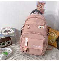 Mochila informal de gran capacidad nueva versión coreana pequeña mochila fresca y de moda Mochila japonesa simple de color sólido - details 38