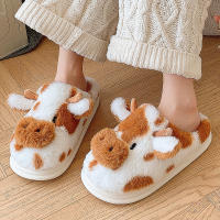 Pantuflas De Algodón Con Punto Para Mujer Invierno Pantuflas De Interior Cálidas Con Suela Gruesa Y Peluche Cierre Pull on Talla Verdadera - details 13