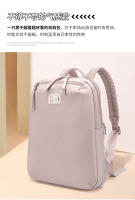 Mochila para computadora portátil para mujer, bolsa de viaje de negocios, mochilas para computadora portátil al aire libre, 14 pulgadas, grande, delgada, impermeable, mochila para computadora, color rosa, ligera - details 1