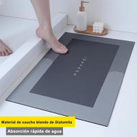 Alfombra de cocina de tira larga, alfombrilla antideslizante lavable, absorbente para puerta de baño, Alfombra de tierra de diatomeas - details 1
