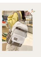 Mochila escolar de gran capacidad para niñas adolescentes, mochila grande de nailon resistente al agua para estudiantes de secundaria - details 7