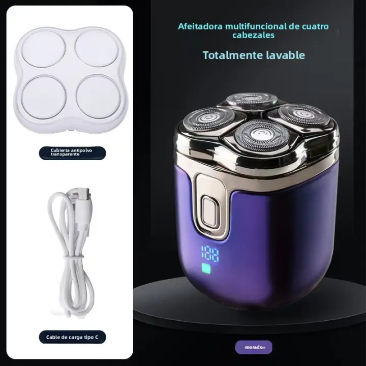 Maquinilla de Afeitar Eléctrica Cabeza Magnética Multiple para Hombres Artefacto de Cabeza Calva - 1