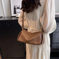 Bolso cruzado con patrón de lichi de gran capacidad, bolso de almohada, bolso de bola de masa de PU de Color sólido, bolso de compras de estilo coreano, bolso de hombro - details 5