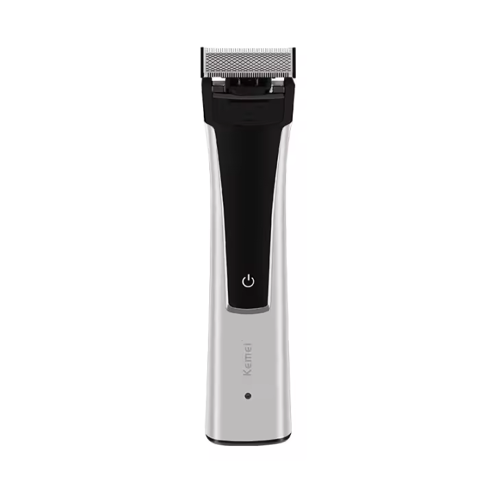 Kemei-Afeitadora eléctrica recargable para hombre y mujer, máquina de afeitar de doble cara, 30 grados, resistente al agua IPX6 - 1