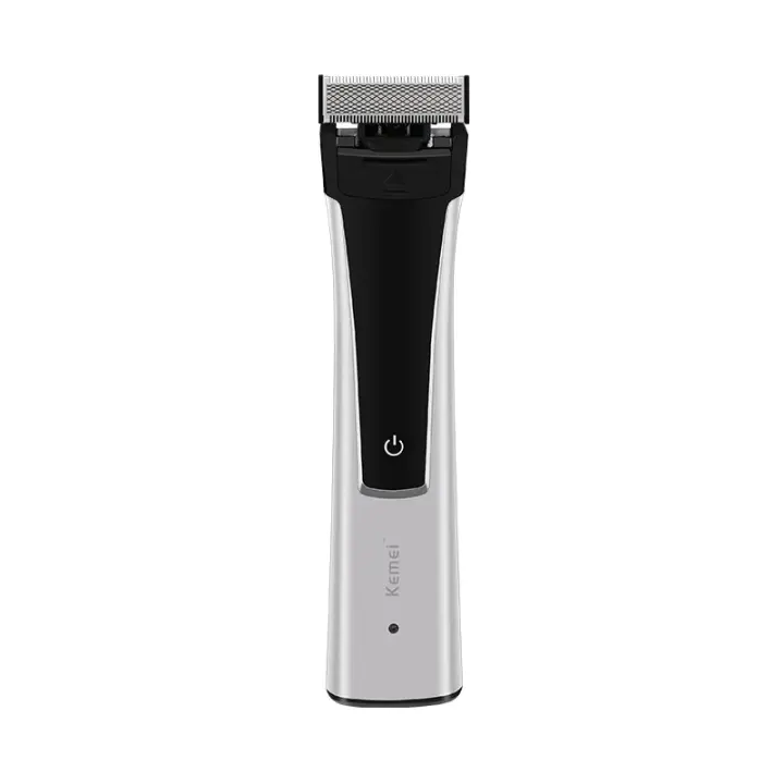 Kemei-Afeitadora eléctrica recargable para hombre y mujer, máquina de afeitar de doble cara, 30 grados, resistente al agua IPX6 - 1