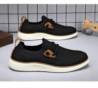 Zapatos de tela transpirable de malla tejida con mosca para hombre, estilo pedal viejo de Beijing, zapatos de lona. - details 18