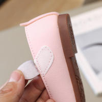 Zapatos de cuero para niñas pequeñas, zapatos planos informales de princesa dulce para niños, fiesta de boda, diamantes de imitación, mariposa, cristal, corazón, moda, nuevo suave - details 19