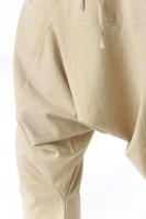Pantalones de Lineno y Algodón para Hombres Pantalones Anchos Casuales con Cintura Baja - details 14