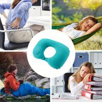 1pc de Almohada de Cuello Inflable Ultra-Ligera Portátil, Almohada Cervical Automática de Forma de U, Adecuada para Viajes, Hogar, Oficina y Uso en Coche. - details 3