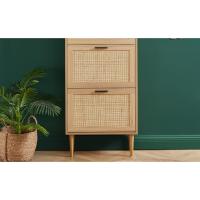 Mueble zapatero, mueble de entrada, zapatero, canaje, madera, baïta