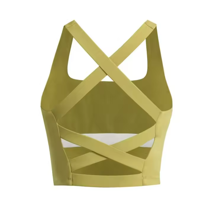 Sujetador deportivo con tiras cruzadas para mujer, Sujetador deportivo sin costuras de alto impacto, Top Sexy para Yoga y Fitness, ropa interior deportiva, sujetador de realce, Top deportivo para mujer - 1