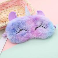 Máscara para dormir de dibujos animados de unicornio para fiesta, regalo para niños, vendas bonitas, banda para los ojos para dormir, parche para el descanso de sombra - details 3