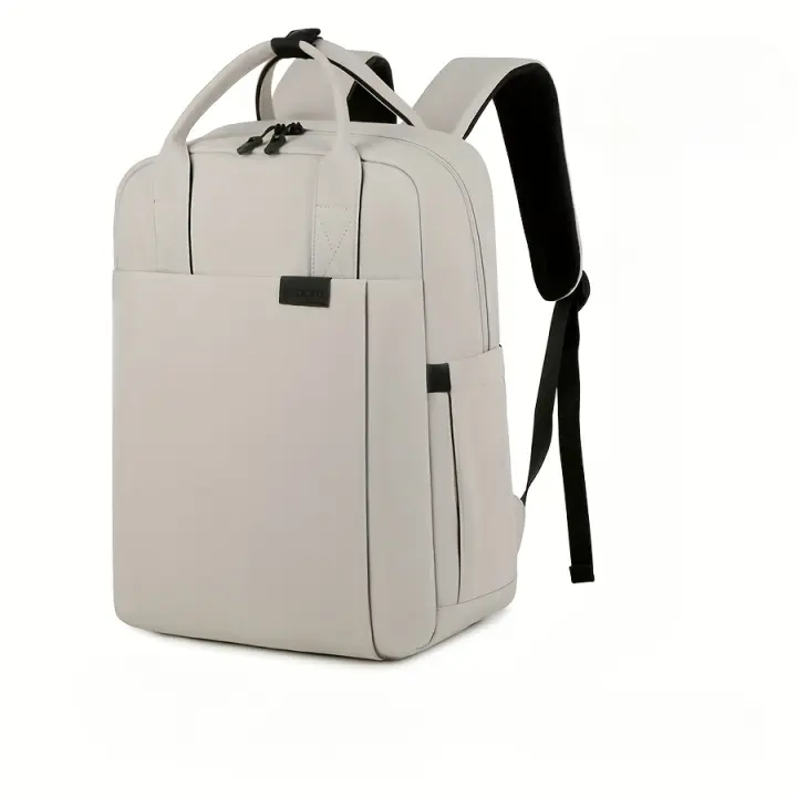 Moqueta de Alta Calidad para Portátil de 39,62 cm - Bolso Escolar Duradero y Antigolpes con Ruedas Giratorias, Gran Capacidad Unisex para Viajes, Trabajo y Comunicación (Rojo Rosa/Beis/), Mochila para la Escuela - 1
