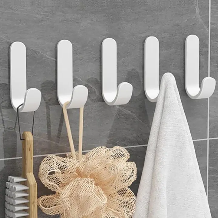 Ganchos Adhesivos para Pared 15 Piezas Perchas Sin Taladro Ideal para Baño, Cocina y Despensa - 1
