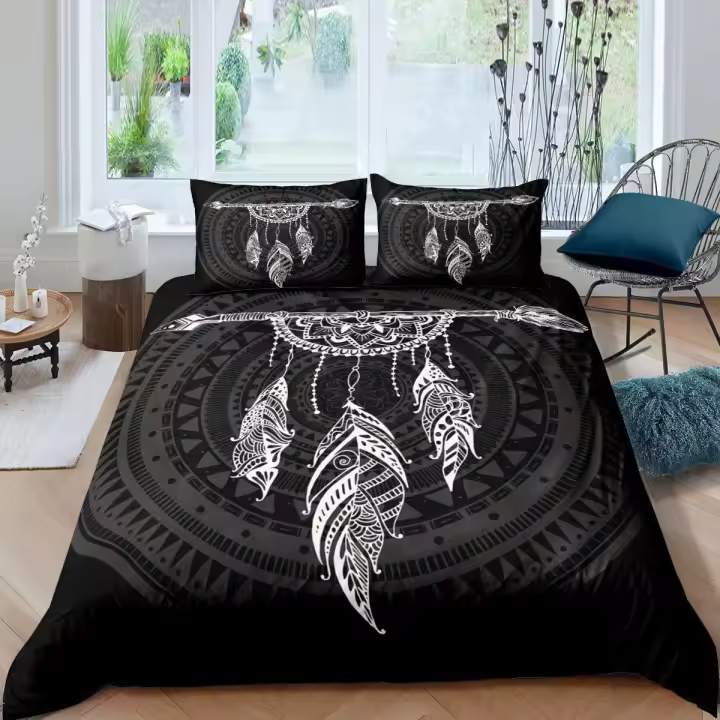 Funda de Edredón de Dulce Soñador Colorido Juego de Ropa de Cama de 3 Piezas para Niños - 1