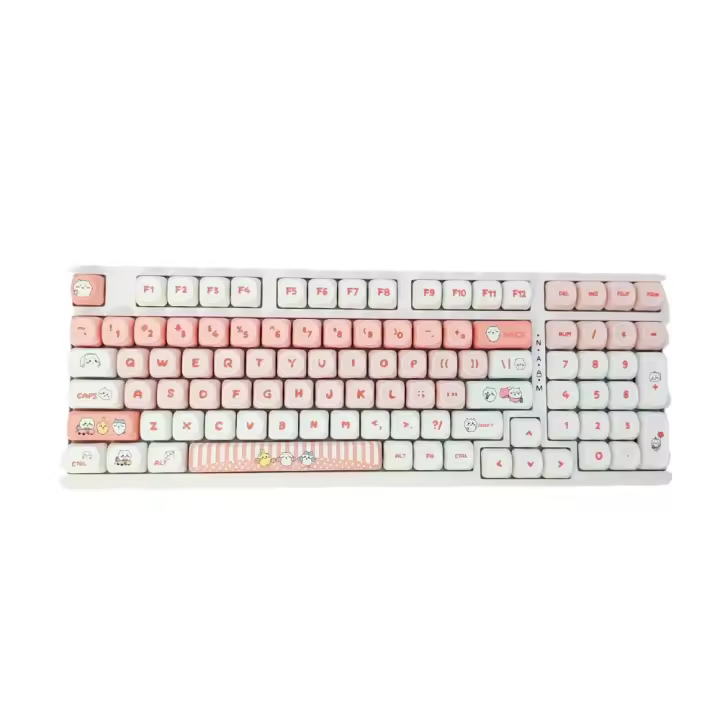 Teclas MOA sublimación de dibujos animados material PBT lindo teclado mecánico teclas jiika wow - 1