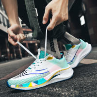 Men Women Sports Casual Walking Sneakers Classic Fashion Athletic Gym Running Lacing up Breathable Lightweight Non-Slip Shoes - details 16